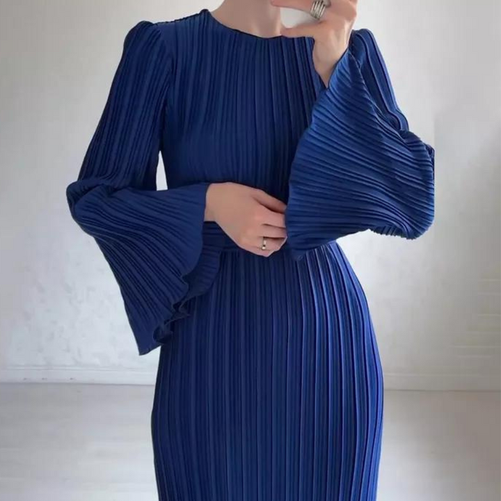 JACQUELINE - Robe Maxi Plissée pour Femme