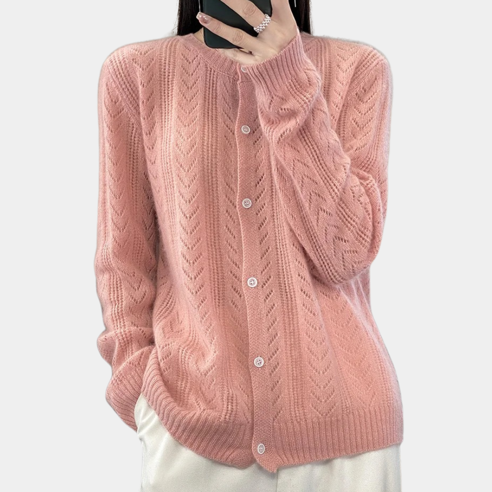 FREESIA - Cardigan Elégant en Tricot pour Femmes