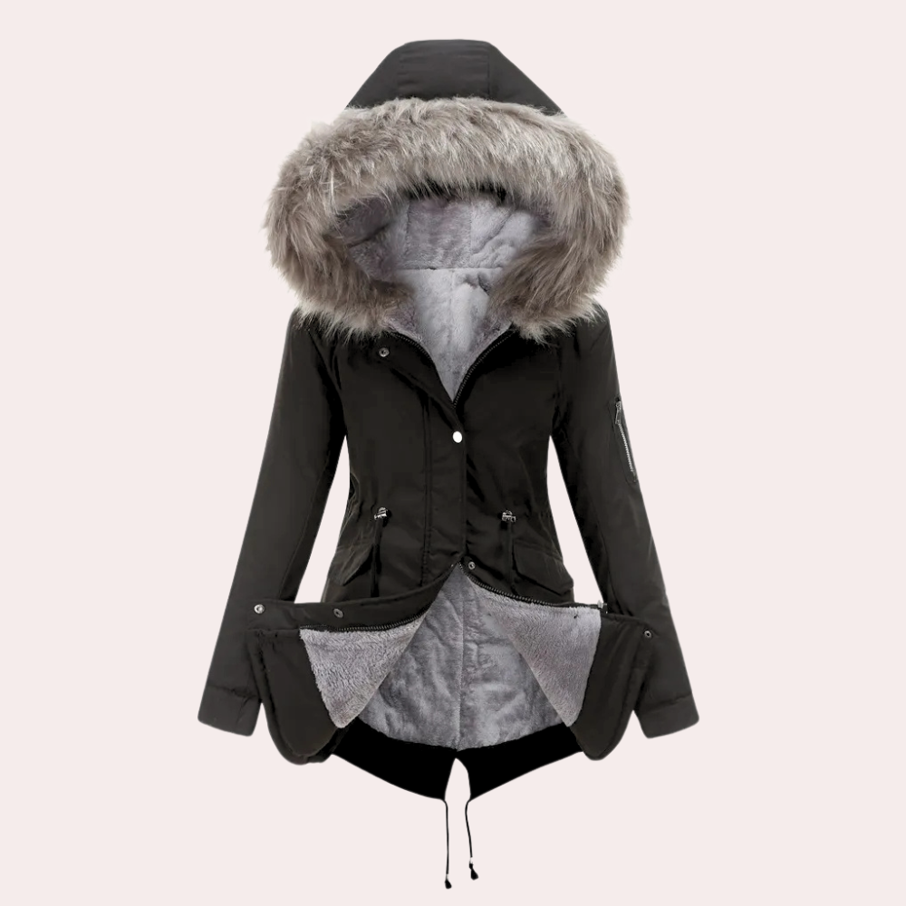 BETTY - Parka Veste d'Hiver avec Capuche pour Femmes