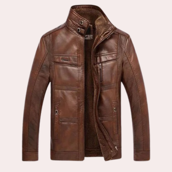 GILBERT - Veste de Motard Tendance pour Hommes